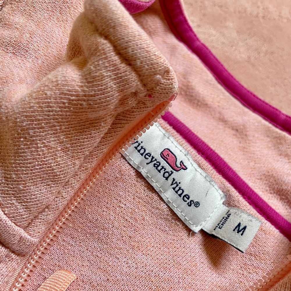 Vineyard Vines Pull Over Half Zip Light Pink Size… - image 4